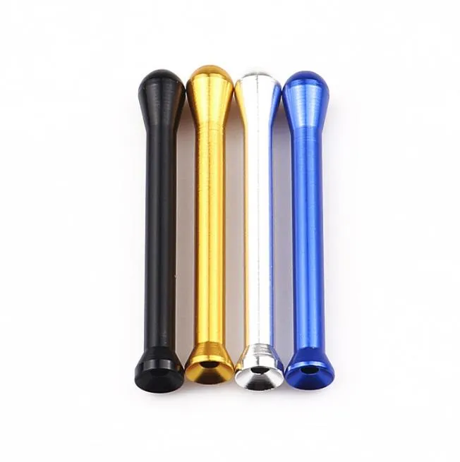 Mini-aluminiumlegeringsmetall Snuff Bottle Portable Straight Pole Snuff Bottle