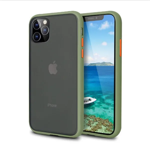 Casos para iphone 15 14 13 12 11 x xr xs max 7 8 plus tpu pára-choques claro à prova de choque fosco capa traseira