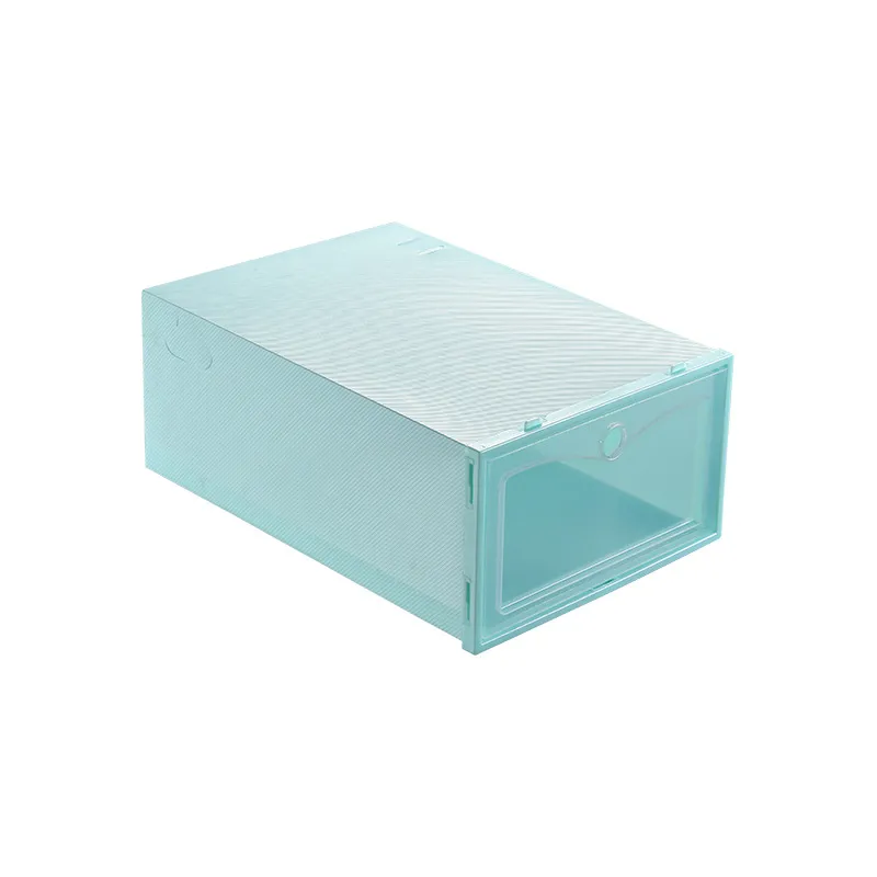 Caja de zapatos, paquete de 6 cajas de zapatos apilables de plástico  transparente, funda para zapatos, caja de zapatos frontal caída, cajas de