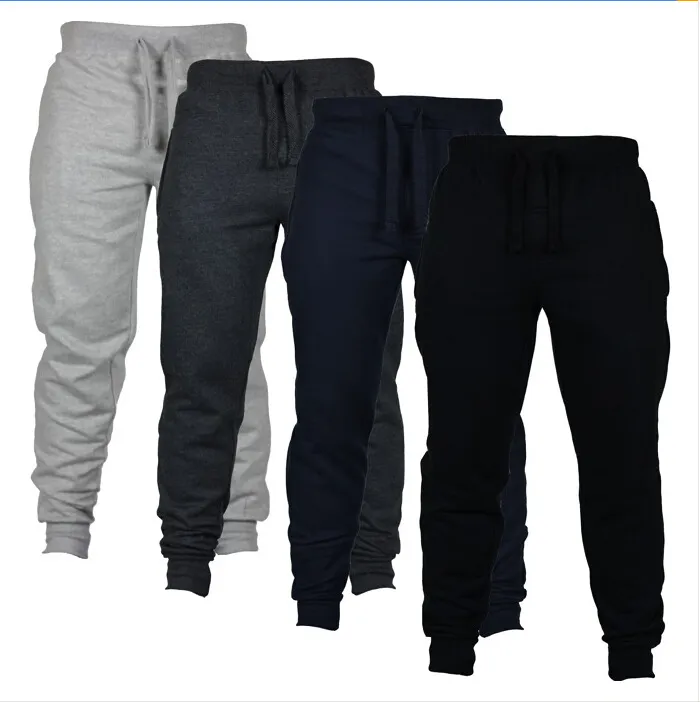 Men's Casual Sweat Jogger Harem Trousers Slacks Wear Drawstring Plus Size Solid Mens Joggers Slim Fit Pants Men Sweatpants