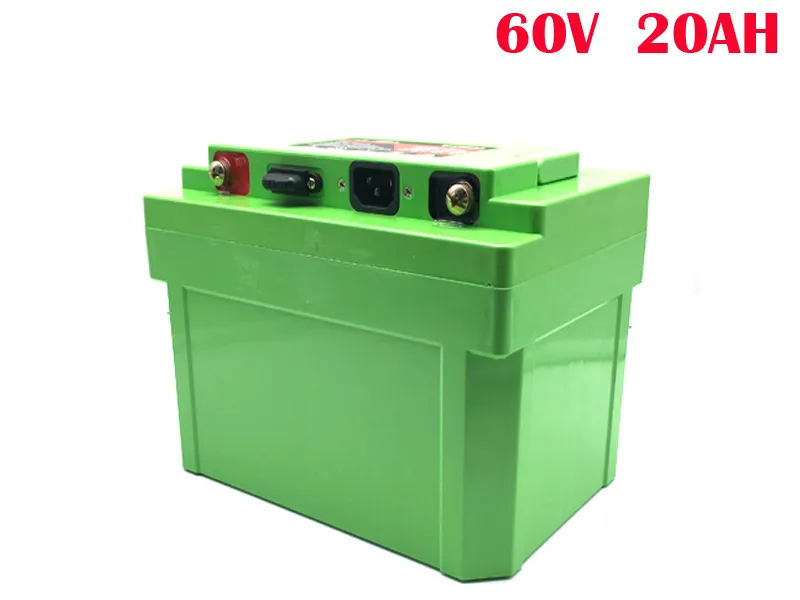 No taxes Rechargeable lithium ion battery pack 60v 20ah for electric scooter motorcycle with charger