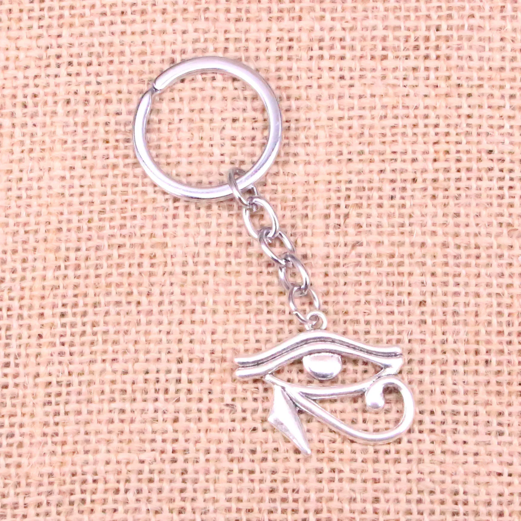 33*27mm ancien egypte oeil d'horus porte-clés, nouvelle mode à la main en métal porte-clés fête cadeau livraison directe bijoux