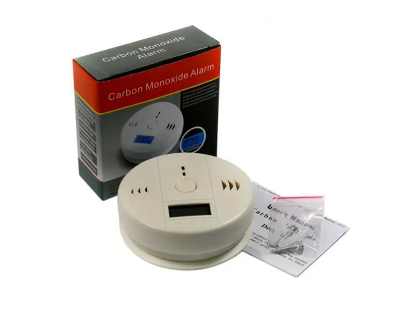 Детектор угарного газа, сигнализация с ЖК-цифровым дисплеем, датчик предупреждения о газе для домашней охранной сигнализации