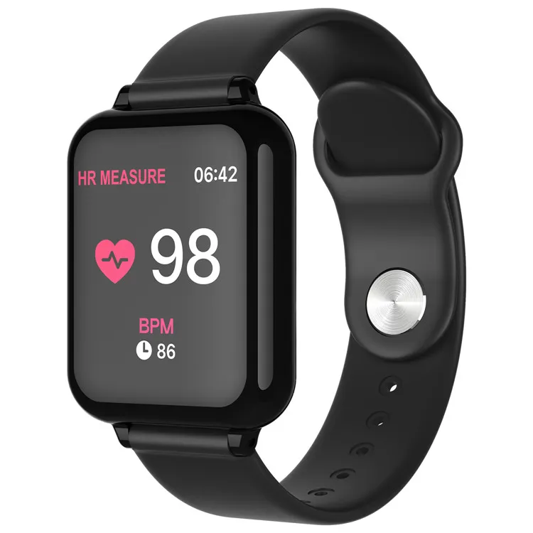 Suministro Al Por Mayor B57 Mujeres Hombres Relojes Inteligentes  Impermeable Reloj Deportivo Para IPhone Xiaomi Monitor De Ritmo Cardíaco  Presión Arterial Smartwatch PK Q9 P68 Y7 De Airmen, 11,31 € | Es.DHgate.Com