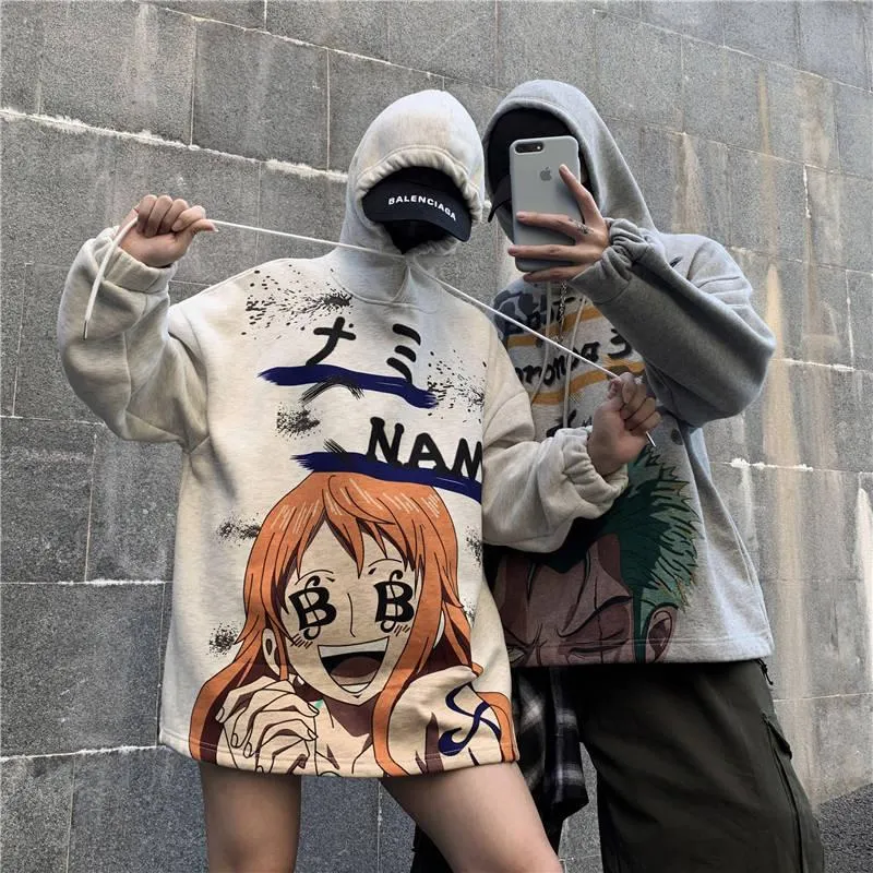 Just4urwear, Pullover Casual Anime Hoodie Unisex For And From Cotton Women With One Print Hop Hip Men Piece $14.94 Style Blend