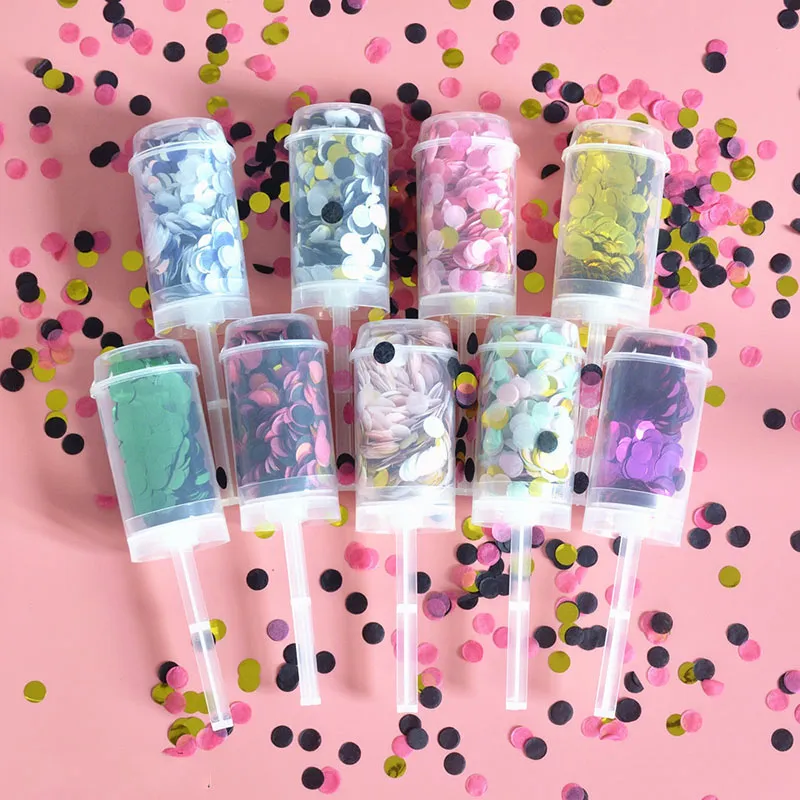 1 Set Push Poppers Confettis Or Rose Mixte Mariage Anniversaire De Mariée Push Pop Confetti Baby Shower DIY Décorations D'anniversaire