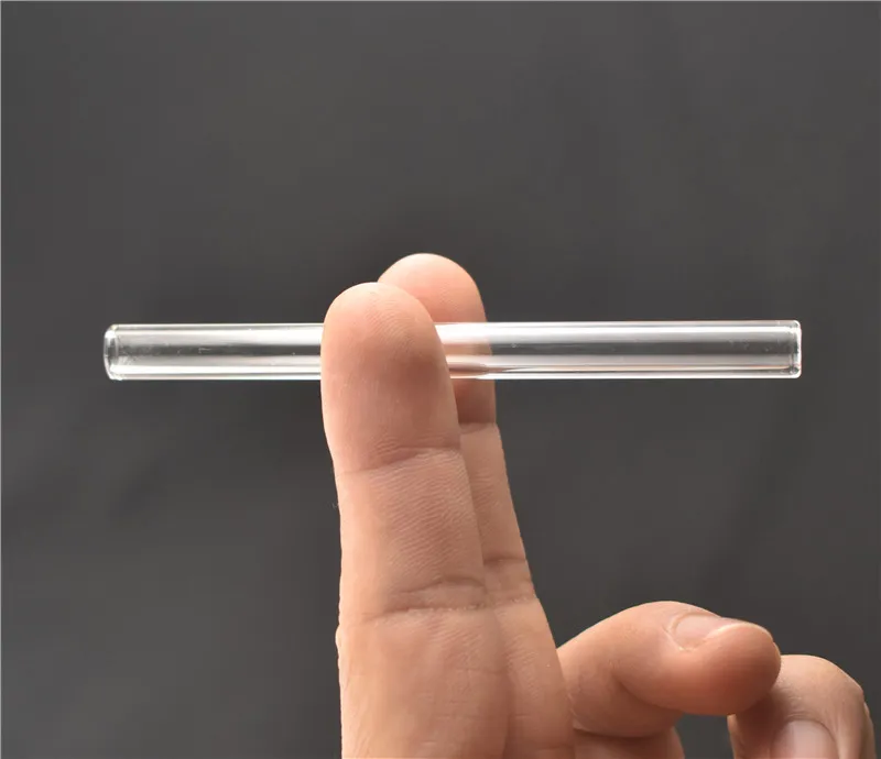 Love Rose Glass Tube pipe 10cm longueur 8mm OD meilleure pipe à eau de qualité pour fumer pipe à tabac tuyaux de brûleur à mazout à la main