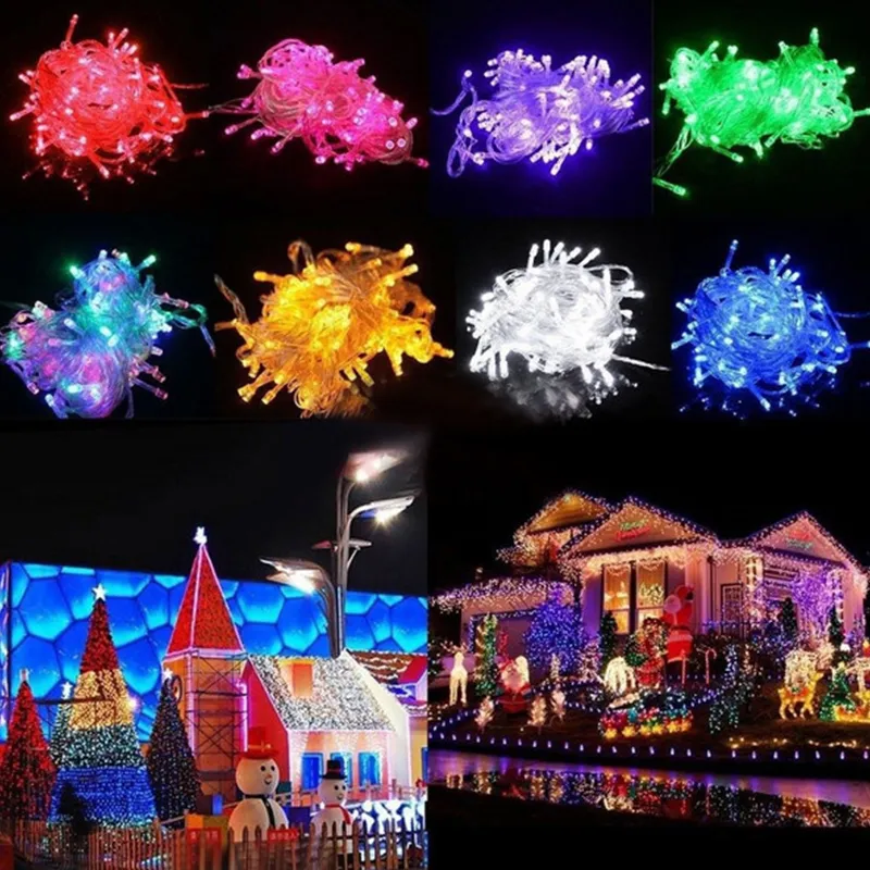 Led strings Christmas lights crazy selling 10M/PCS 100 LED strings Decoration Light 110V 220V For Party Wedding led Holiday lighting