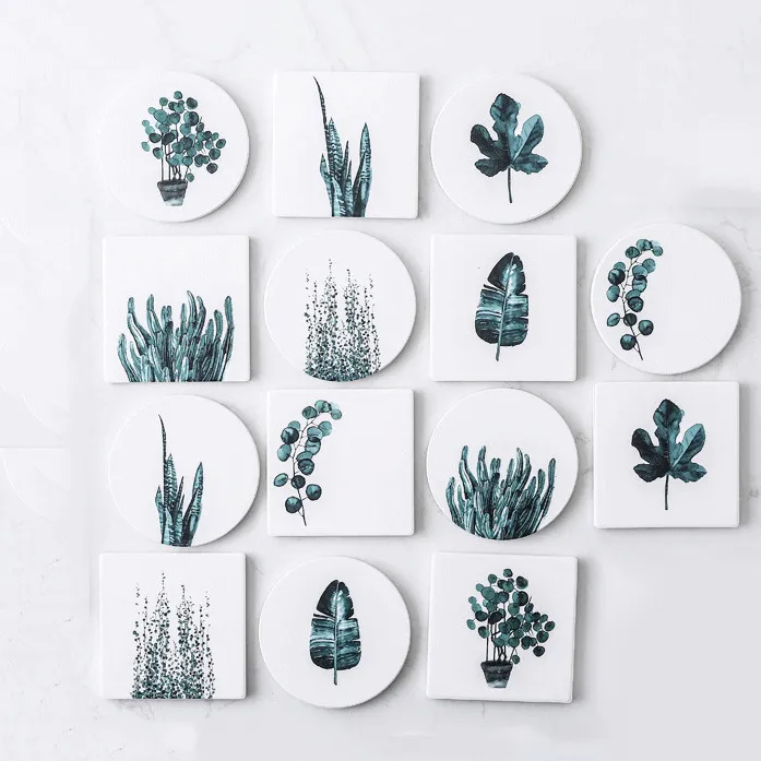 Wholesale Ceramic Coaster Stone Drink Coasters Promotional Gift Round