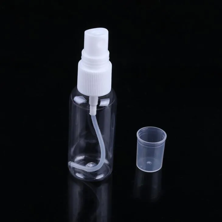 Contenitori cosmetici vuoti in plastica PET da 30 ml di alta qualità Bottiglia di profumo spray da donna Trasparente Bottiglie spray vuote da 30 ml per viaggi LX1998