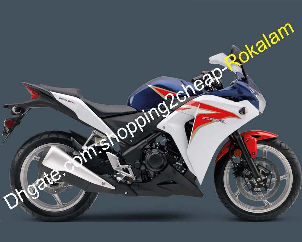 Обтекание для Honda CBR250R MC41 CBR250R 250R 2011 2011 2013 2014 CBR250 Blue Red Blee Blhy Black Black Abs Kit Kit