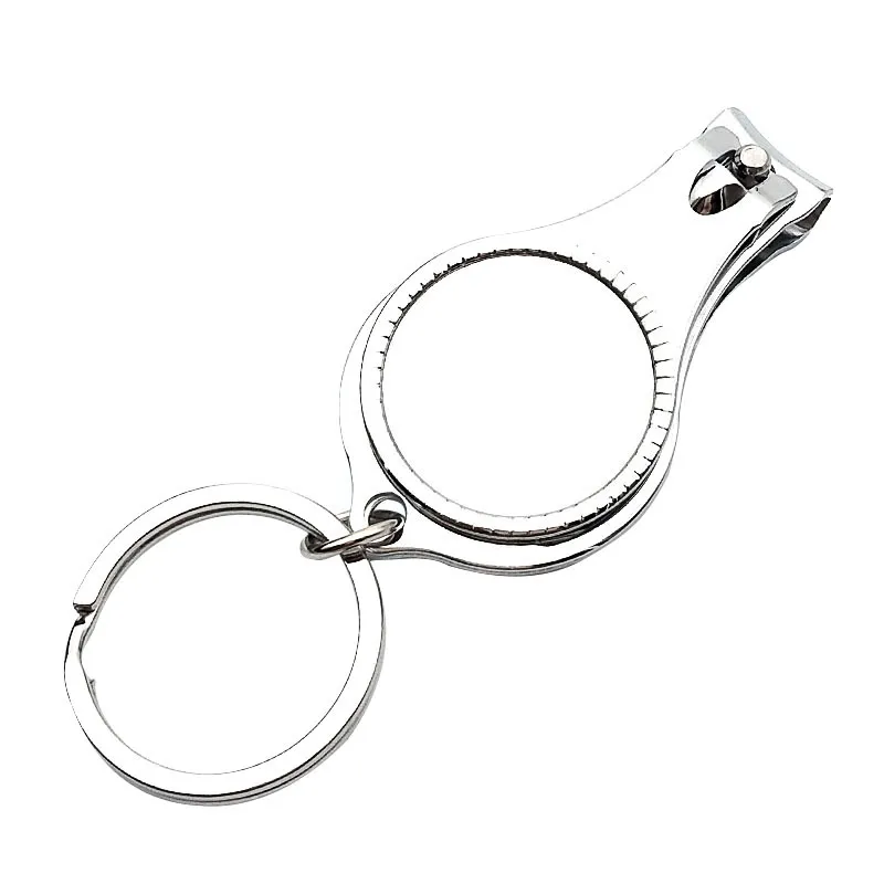 Multifunction Nail Clipper Keychain Opener Bottle Creative Nails Cutter