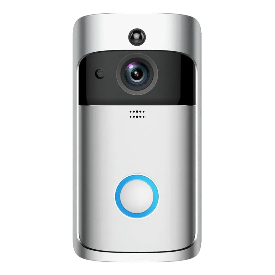 WiFi Doorbell Camera Smart Wi-Fi Video Intercom Door Bell Call för Apartments IR Alarm Trådlös Färglins Säkerhet