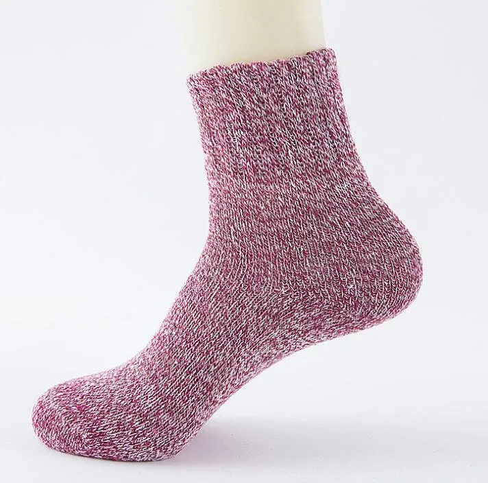 winter warm wool hosiery for adult men women outdoor sports blend socks vintage cotton warmer socks stocking