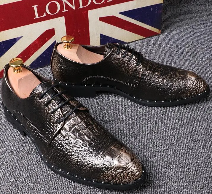 Chaussure mastican En Peau De Crocodile