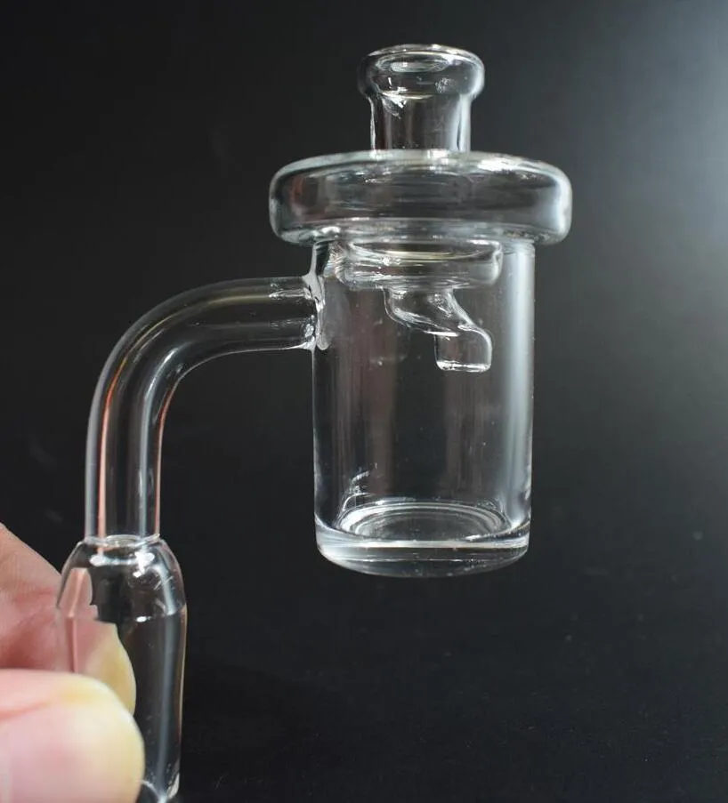 DHL Fabriek Prijs 25mm Quartz Banger Nail 10mm 14mm 18mm Man Vrouw 45 90 Graden quartz Nail Glas UFO Carb Cap voor Waterpijpen