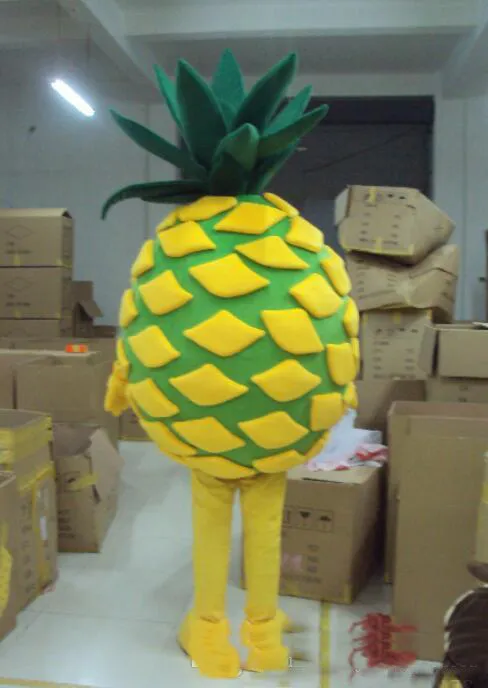 2018 Fabriek ananas fruit gloednieuwe mascottekostuum complete outfit fancy dress mascottekostuum complete outfit Costume330Q