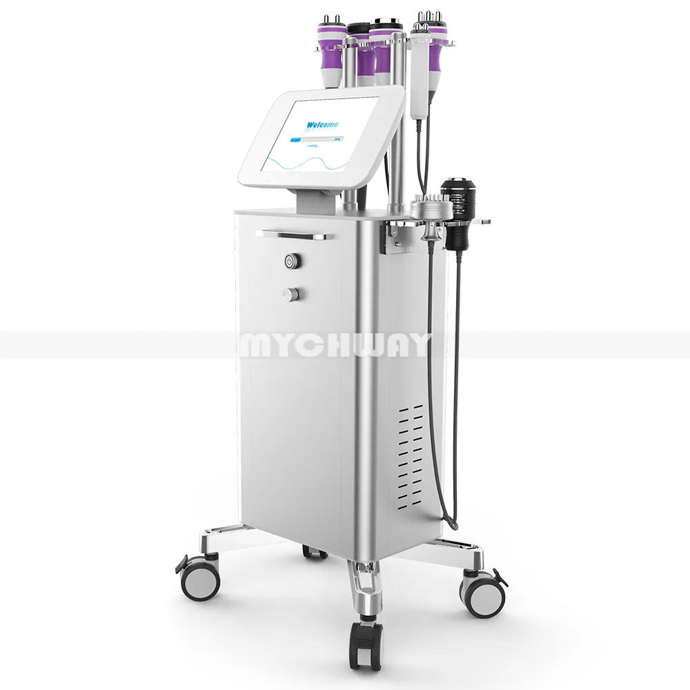 Professionele ultrasone cavitatie machine 40k vacuüm rf radiofrequentie led licht bio microcurrent anti-aging vet verlies inch verlies