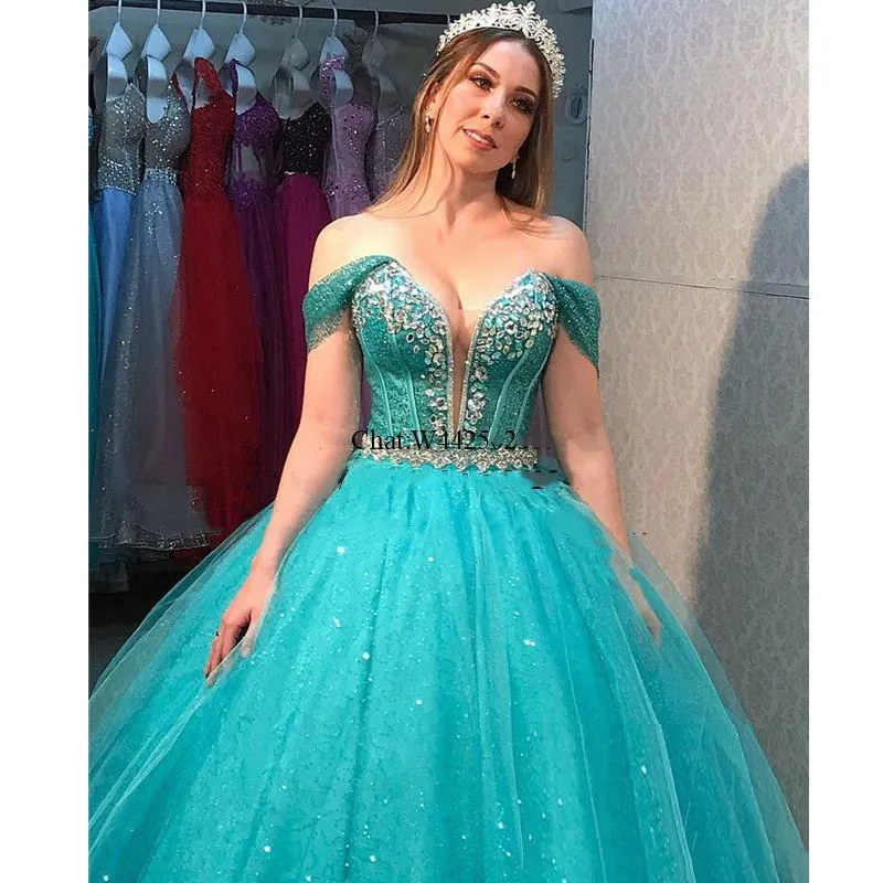Vestido de sales princesa azul tiffany