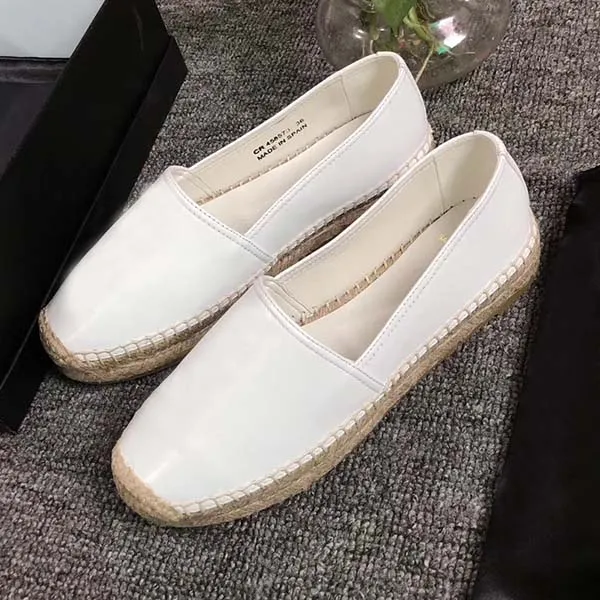 Luxury Designer Shoes Women Casual Shoes Classic vintage Platform Espadrilles Loafer Girls Genuine Leather Fashion Flat Bottom Walking Shoes