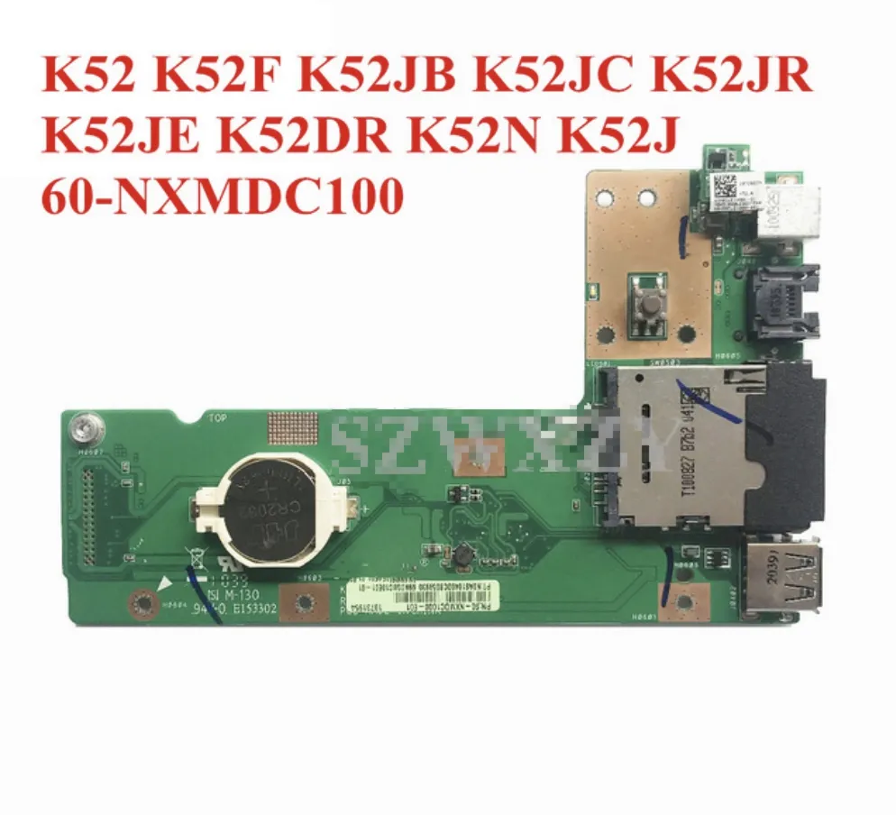 ASUS K52 K52F K52JR K52JE K52DR K52N K52J 60-NXMDC1000 100％テスト済み船舶のDCパワージャックボード