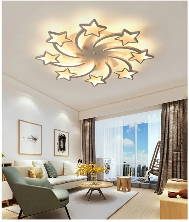 Lámpara de techo LED regulable, moderna lámpara de techo circular  empotrada, lámpara de techo acrílica, lámpara de araña para dormitorio,  cocina, sala