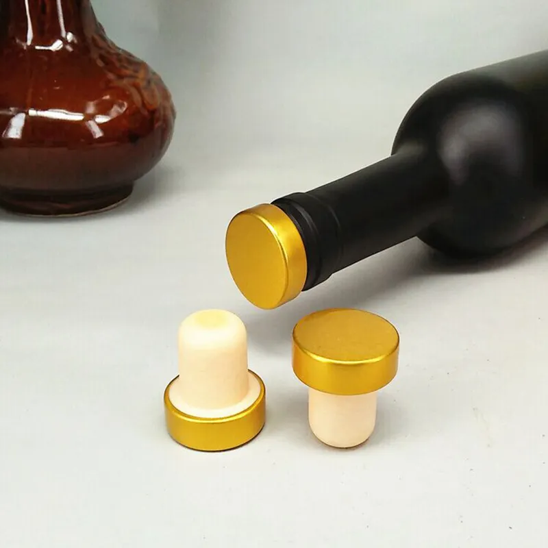 50 Tappi Per Bottiglie In Legno A Forma Di T | Tappi Di Sughero Riutilizzabili Con Manico In Legno E Gomma | Per Vino, Birra E Bottiglie Standard 375-750ml - 3