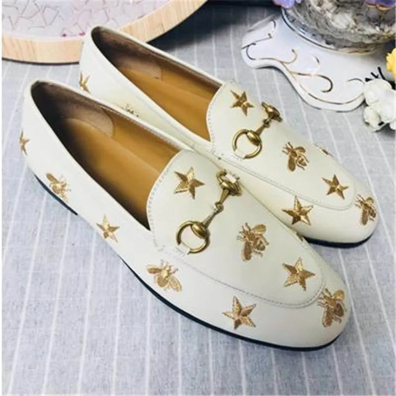 Casual Schoen Mules Schoen 2019 Princetown Platte Zolen Designer Authentieke Koeienhuid Metalen Gesp Dames Schoenen Leer Mannen Vrouwen Luxe luie Schoenen