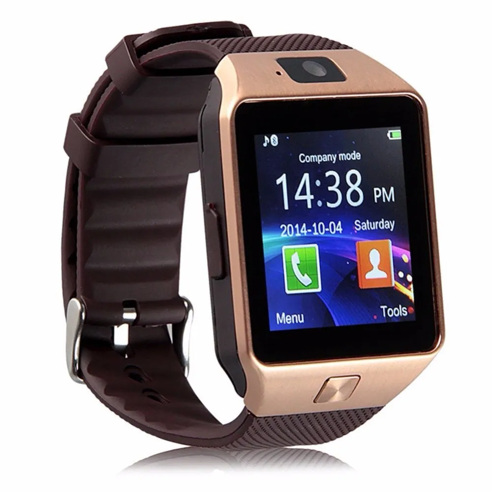 Originele DZ09 Smart Watch Bluetooth Wearable Devices SmartWatch voor iPhone Android Phone Watch met cameraklok SIM/TF -slot