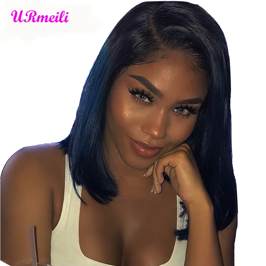 Lace Front Human Hair Wig Short Bob Wigs For Women Black alibaba Malaysian Straight 613 blonde full lace wig human hair 150% Density