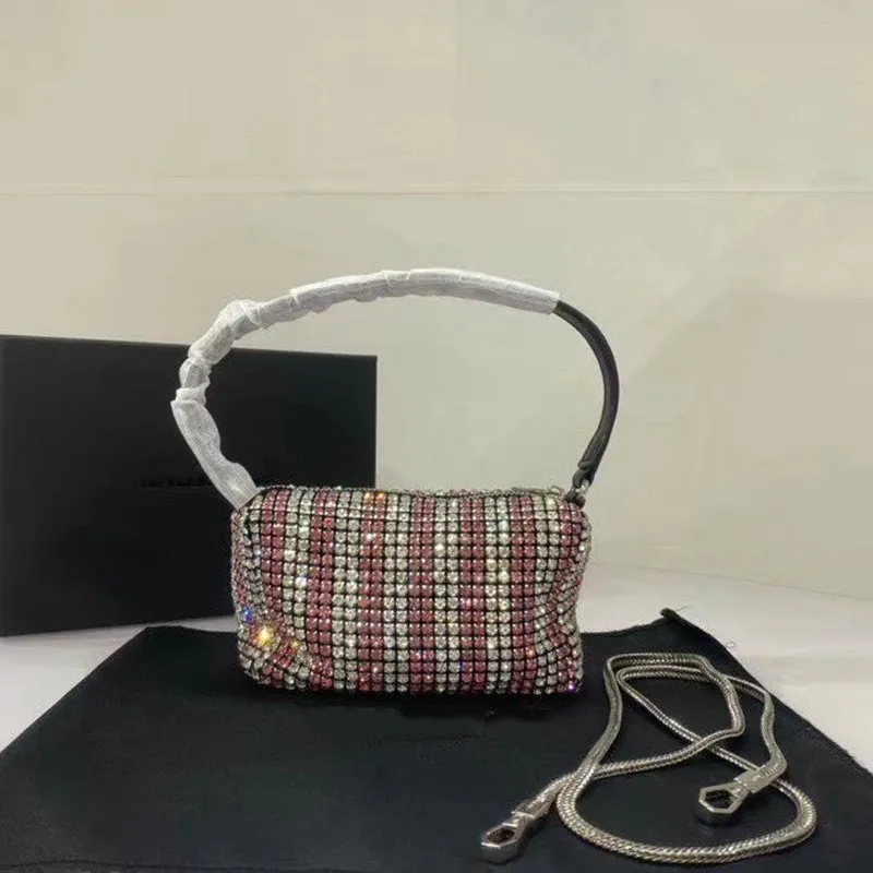 2020 womens luxury designer purses handbags High Quality Diamond Shiny Small Square Bag Evening Fashion Handbag