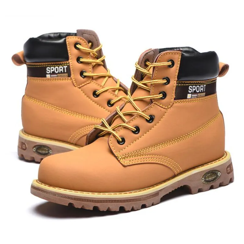 Men's waterproof steel toe boots cheap