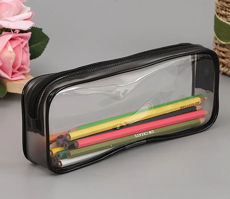 Pencil Case Set, Clear Pencil Pouch Bag, PVC Zipper Pen Case, Pencil  Storage, Makeup Bag Travel Toiletries Bag for Women, Portable Office  Supplies