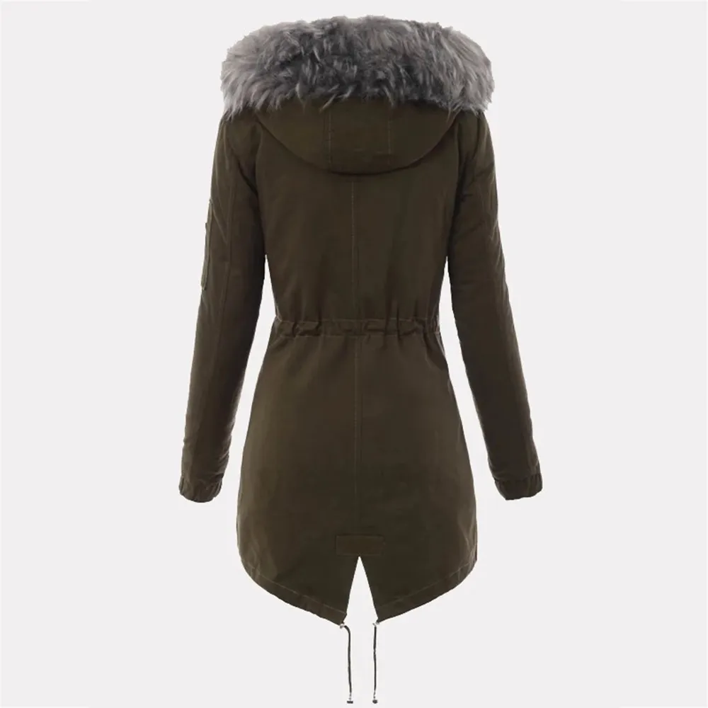 Femenino Down Parkas Fleece Cálido Cálido Chaqueta De Invierno Abrigo  Mujeres Casual Faux Fur Capucha Parka Outwear Black Big Plus Tamaño 3xl  Chaquetas Mujer De 60,69 €