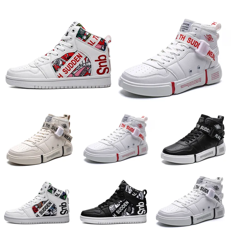 Hete niet-merk dames heren modeontwerper schoenen witte zwarte multi-kleuren comfortabele ademende heren trainer sport sneakers stijl 16
