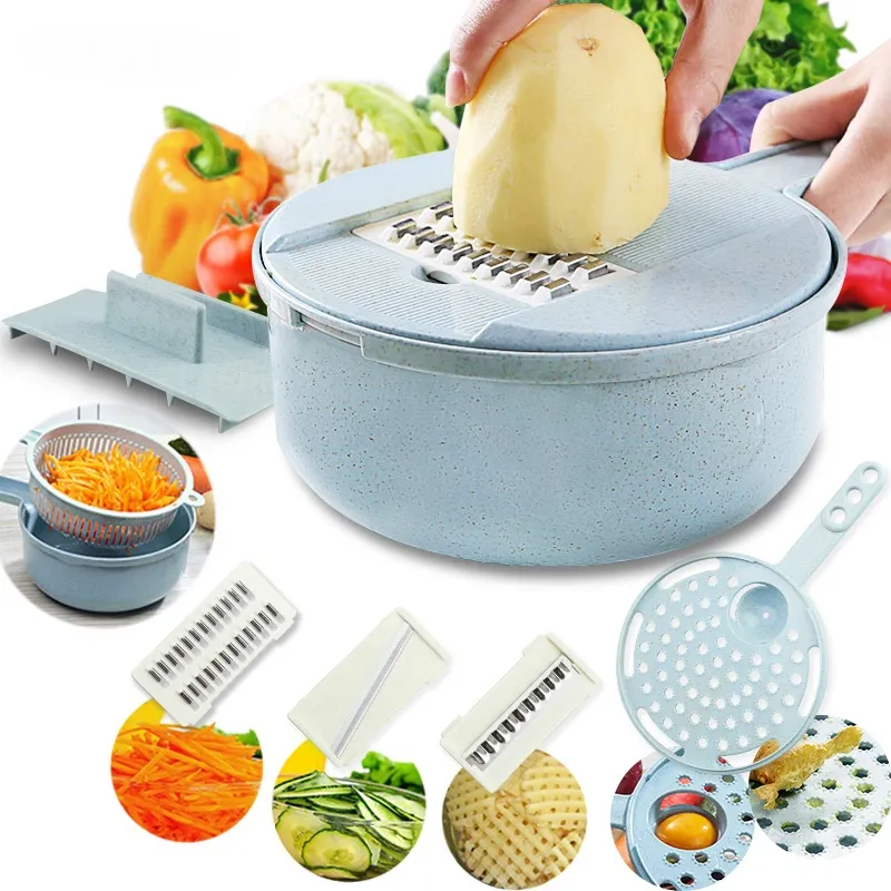 Multifuncional Fácil Chopper Chopper Cenoura Batata Grater Manual Cebola Cortador Easy Food Chopper Slicers Cozinha Gadget Acessórios de Cozinha