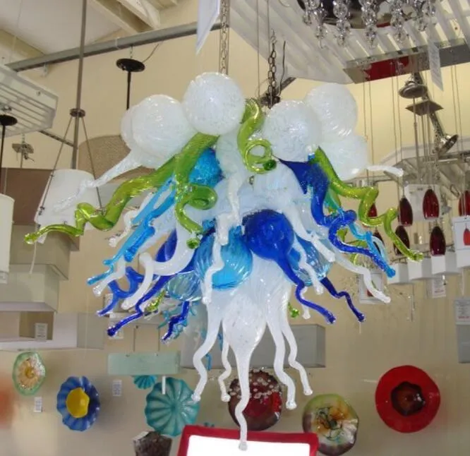 ランプコンテンポラリーアートデザインペンダントライトスモールミニホームロビー装飾的な手作り吹きガラスシャンデリア照明
