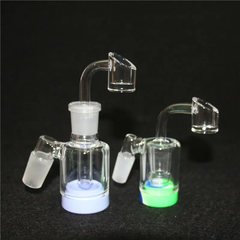 hookahs Glass Ash catcher for bongs 90 & 45 degrees 14mm 18mm matrix perc bubbler Bong Oil rigs dabber tool