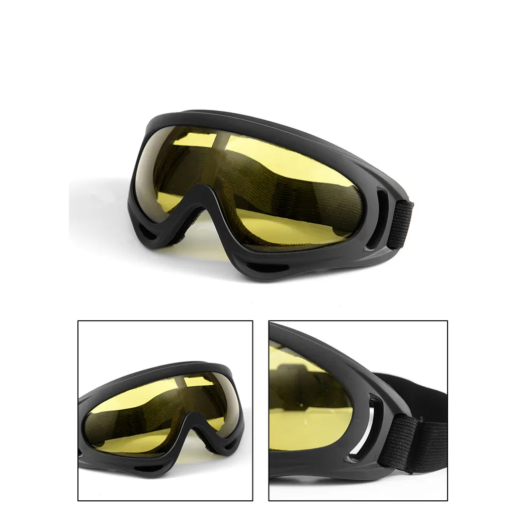 US Stock Motorcykel Bike ATV Motocross UV Protection Ski Snowboard Off-Road Goggles Passar över FY6268