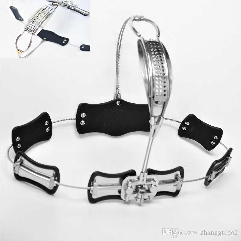 Female Chastity Belt Adjustable Stainless Steel Chastity Belt Enforcer Chastity Device BDSM Sex Toys For Women Metal Underwear