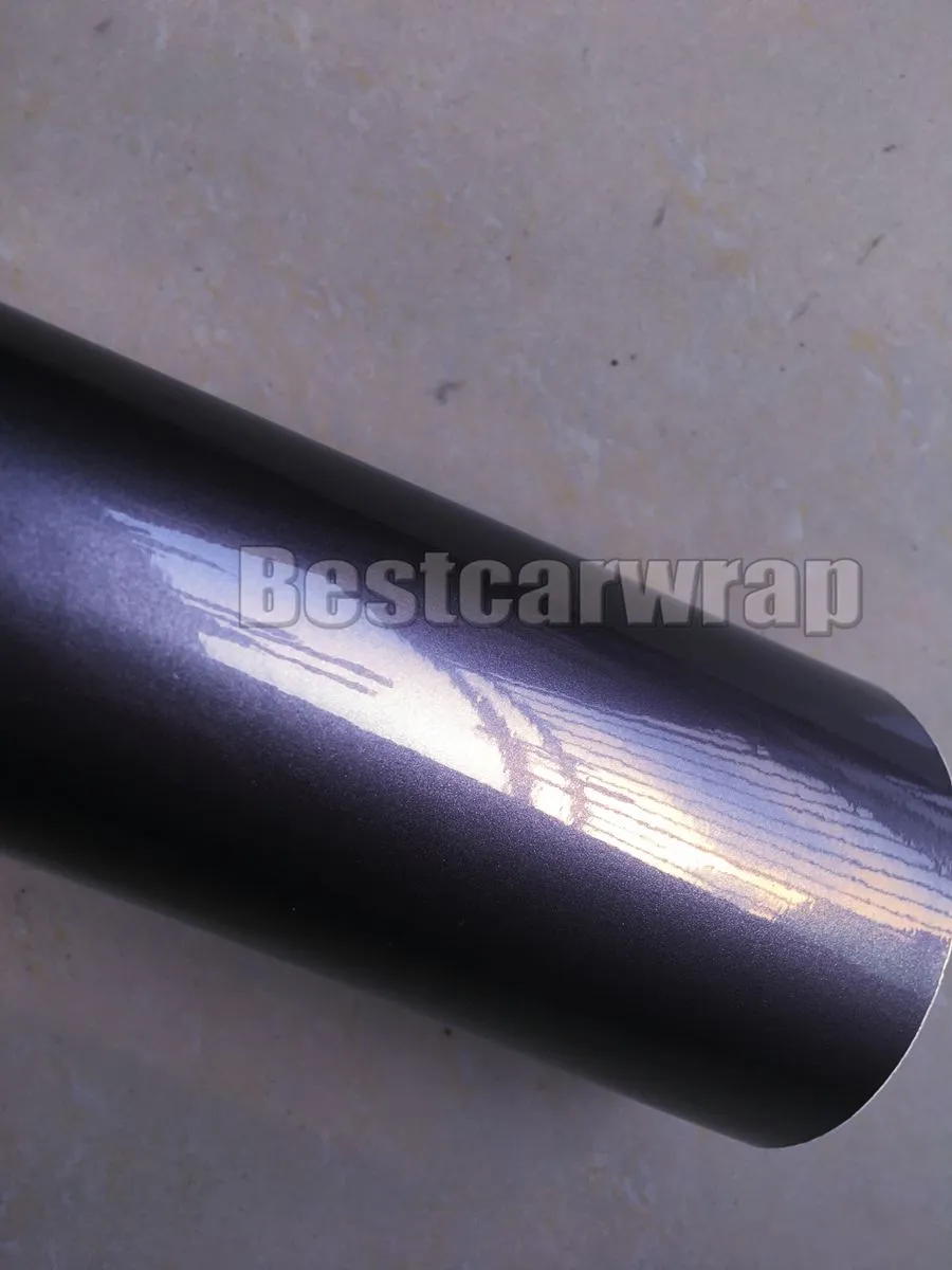 thumbnail image 2 of EZAUTOWRAP Gloss Metallic Gunmetal Gray Vinyl Wrap – 5ft X 1ft Roll – Bubble Free 2 of 3