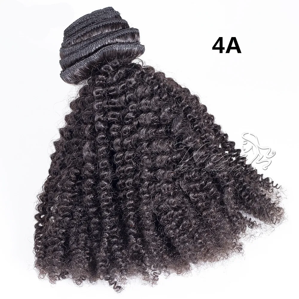 페루 버진 천연 12 ~ 26 인치 100G 120G 140G 160G Afro Kinky Curly 4A 인간 머리 확장 클립