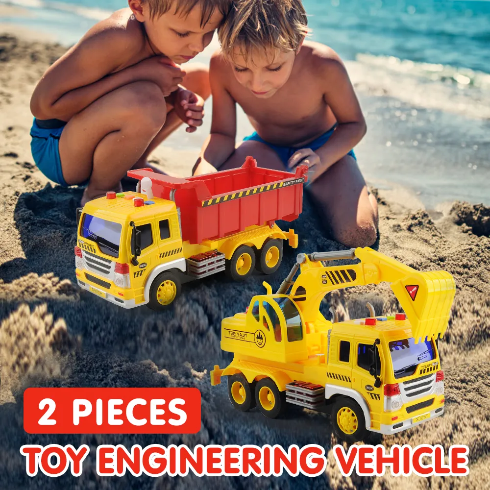 Bambini giocattolo 1/16 ingegneria costruzione camion auto modello escavatore scavatore veicolo diecast modello automobili giocattoli regali