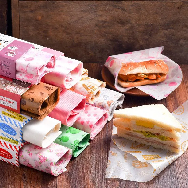 50SheetsWax Paper Packaging Nougat Soap Hamburg Food Wrapping Baking Paper  Packaging Bread Sandwich Burger Fries Package Wax Paper Packaging From  Timelessdream, $3.09