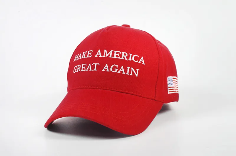 新しいKeep America Great Hat Donald Trump Hats Maga Trump Support Sports Sports Baseball Caps Red 50pcs無料船