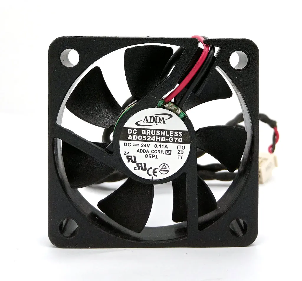 New Original ADDA AD0524HB-G70 DC24V 0.11A 50x50x10MM 2Lines Inverter cooling fan