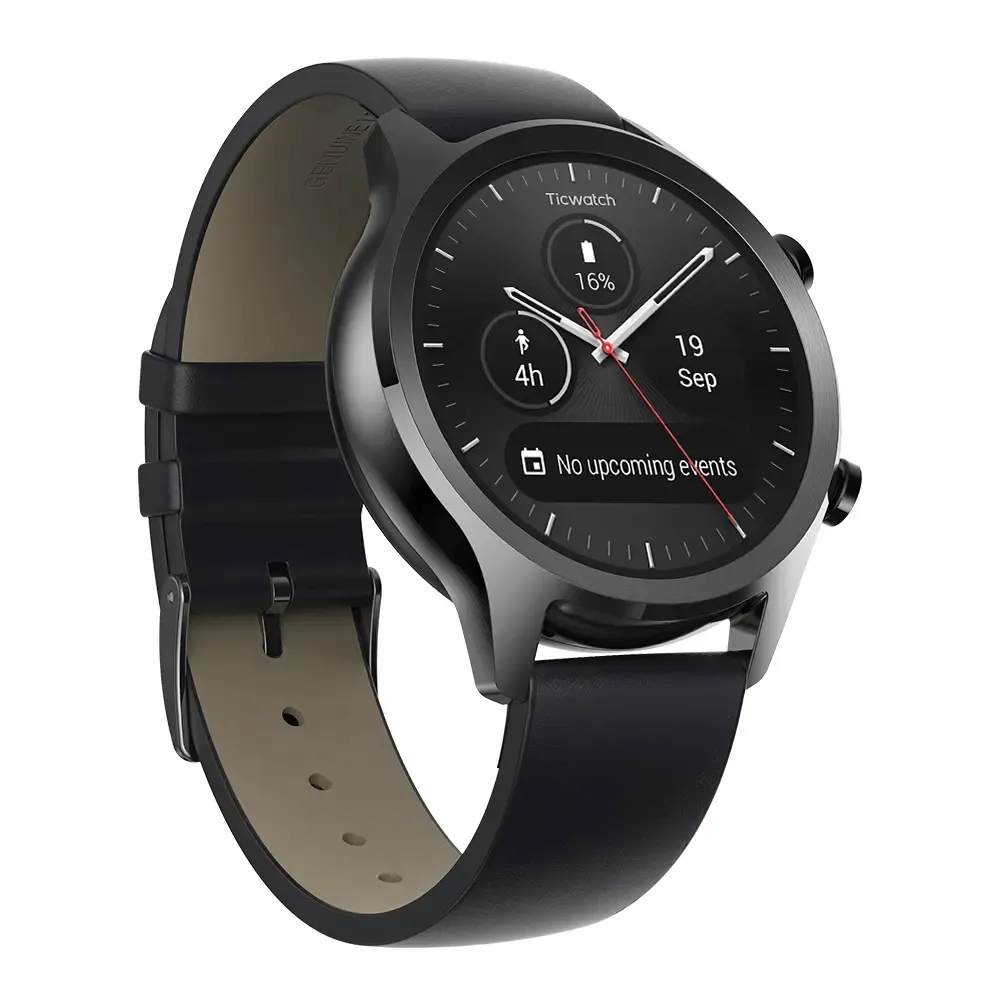 Xiaomi YouPin Ticwatch C2 24h Monitor tętna NFC Pay 512 MB + 4 GB WiFi GPS 1.3 calowy AMOLED Display IP68 Wodoodporny Smart Watch C7
