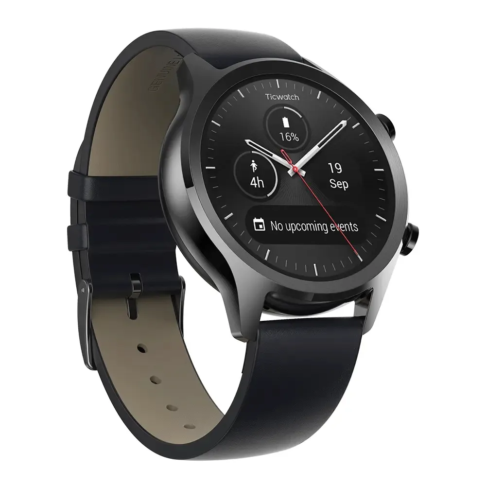 Xiaomi Youpin Ticwatch C2 24H رصد معدل ضربات القلب NFC جوجل الدفع 512 ميجابايت + 4 جيجابايت wifi gps 1.3inch amoled عرض ip68 ماء الذكية ووتش c7