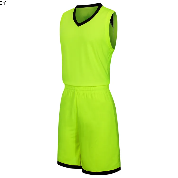 2019 새로운 빈 농구 유니폼 인쇄 로고 망 크기 S-XXL 저렴한 가격 빠른 배송 좋은 품질 사과 녹색 AG003NHQ