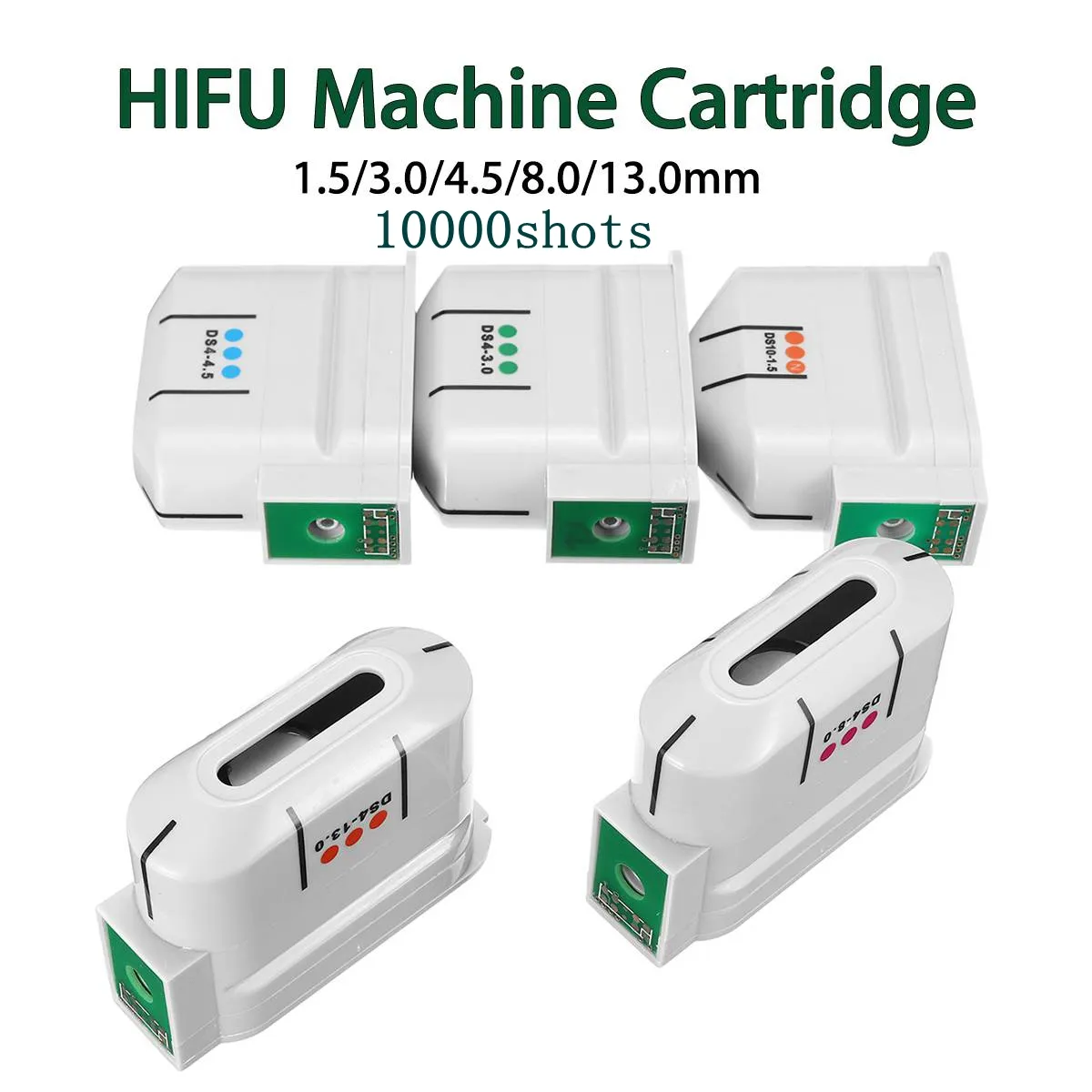 Replace Cartridges Tips for Portable High Intensity Focused Ultrasound HIFU Machine Face Skin Lifting Wrinkle Removal Anti Ageing